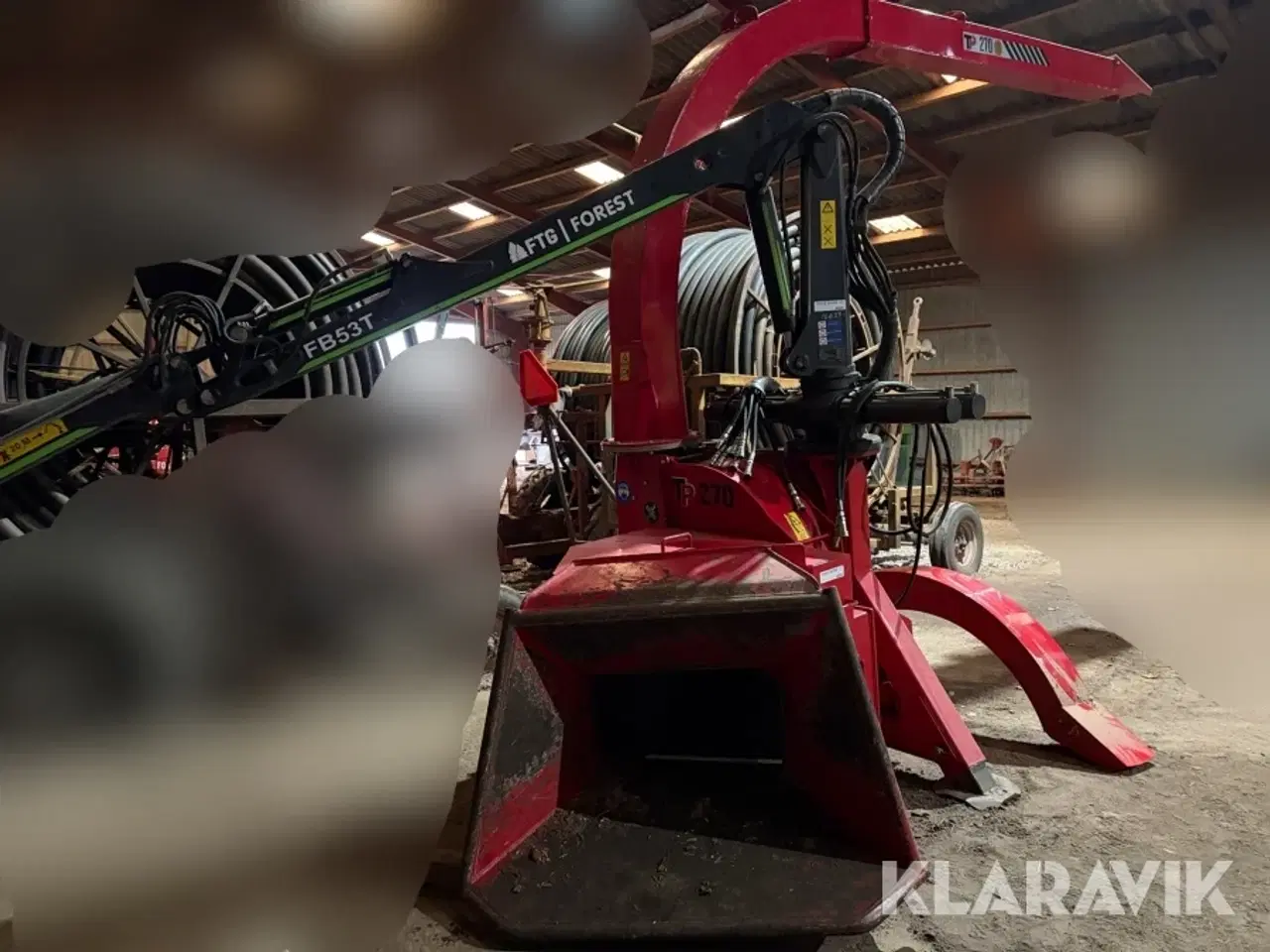 Billede 2 - Flishugger Linddana TP 270 PTO K med kranie vogn