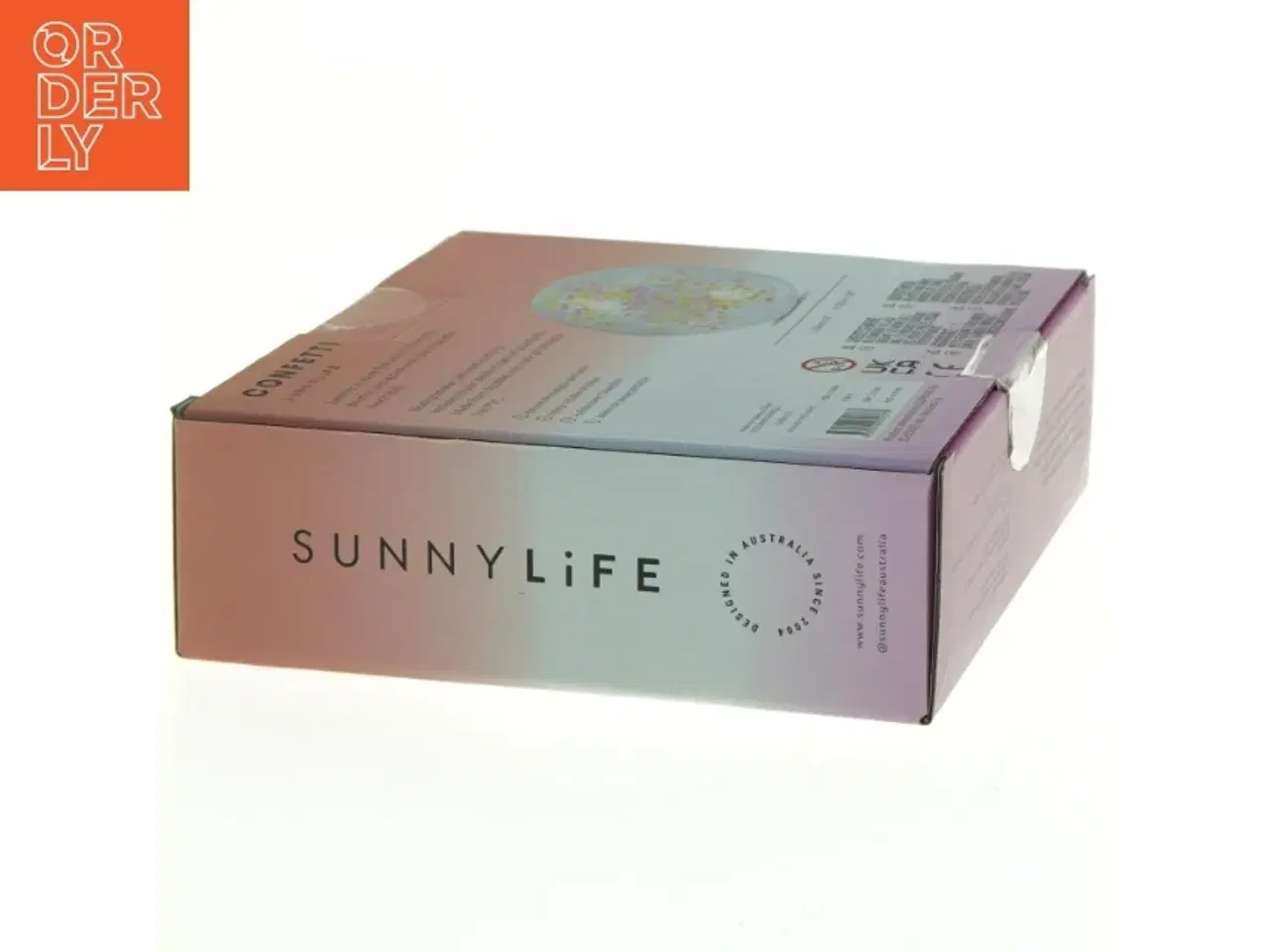 Billede 4 - Oppustelig strandbold med konfetti fra Sunnylife (str. Kasse 15,5 x, 14,5 x, 5 cm)