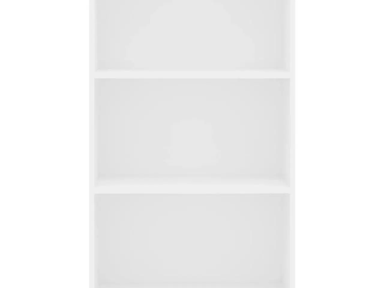 Billede 4 - Bogreol med 3 hylder 60x24x109 cm konstrueret træ hvid