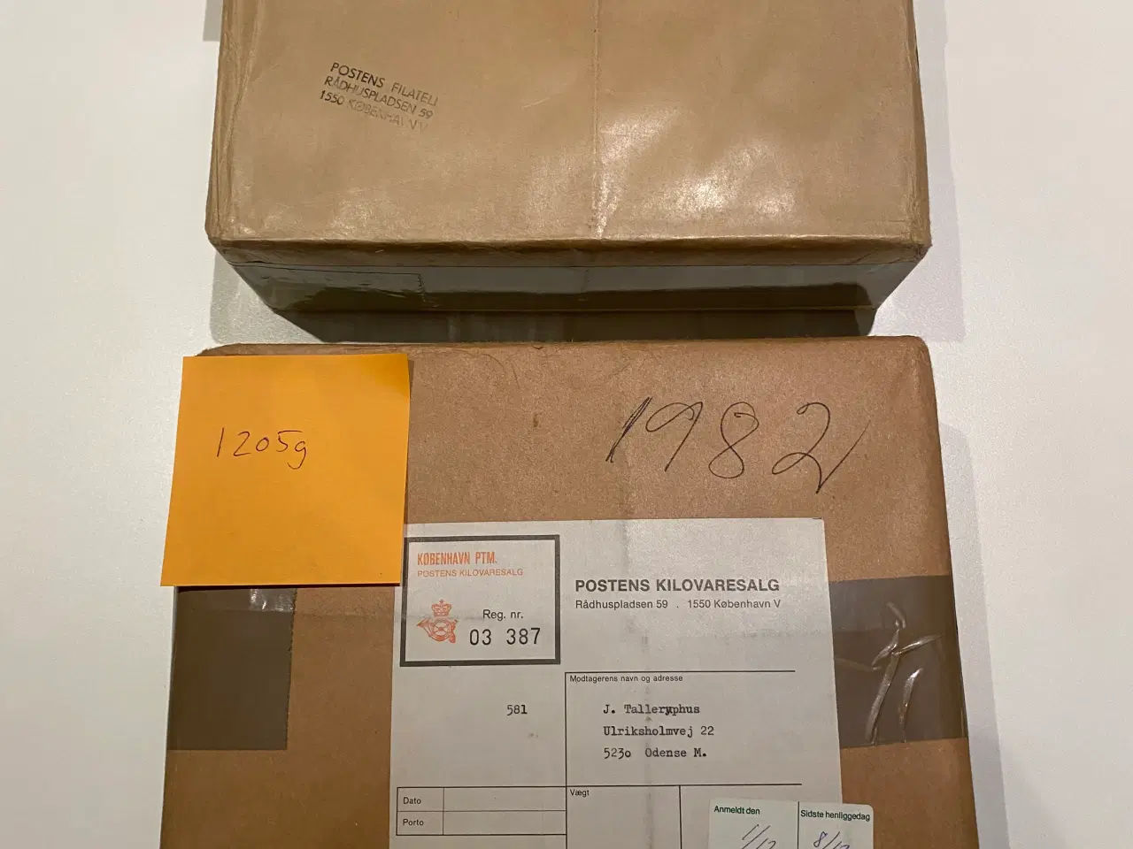 Billede 3 - Forseglet Postens kilovare 1982/1984 – uåbnet orig