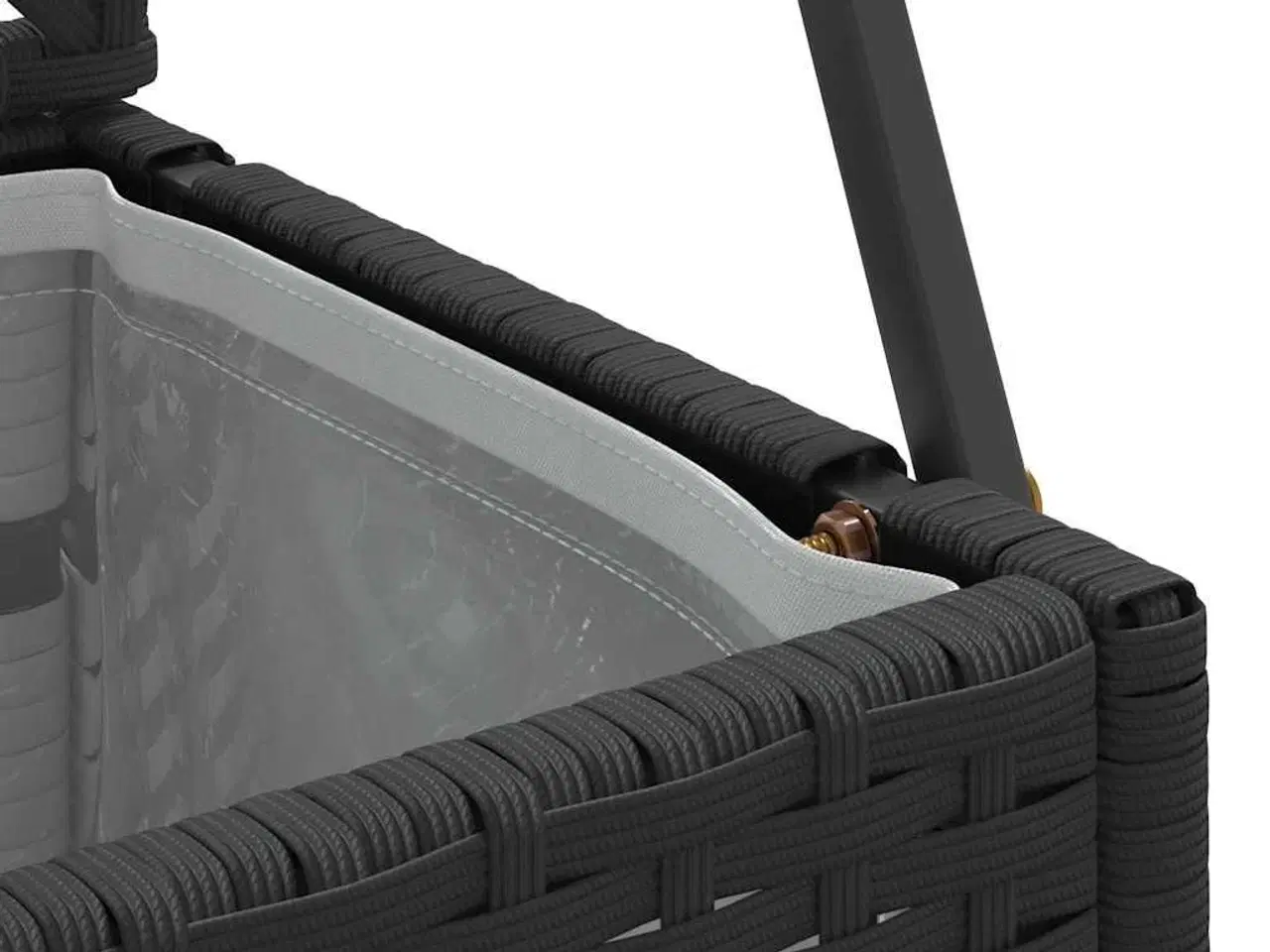 Billede 8 - Plantekasse Sort 105 x 30 x 170 cm Metal