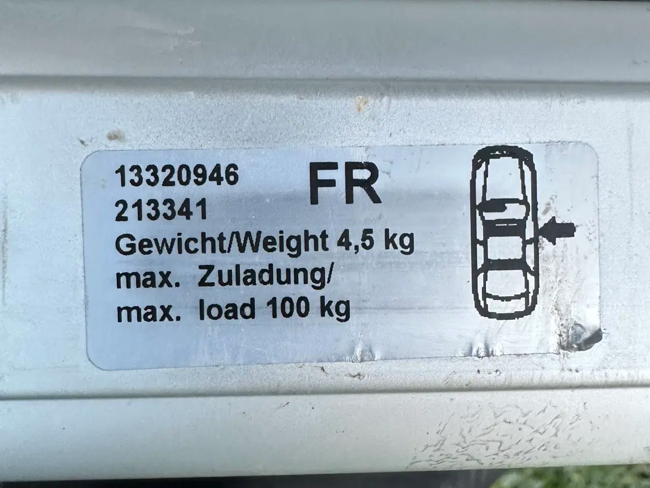 Billede 2 - Tagbøjler til en Opel Zafira