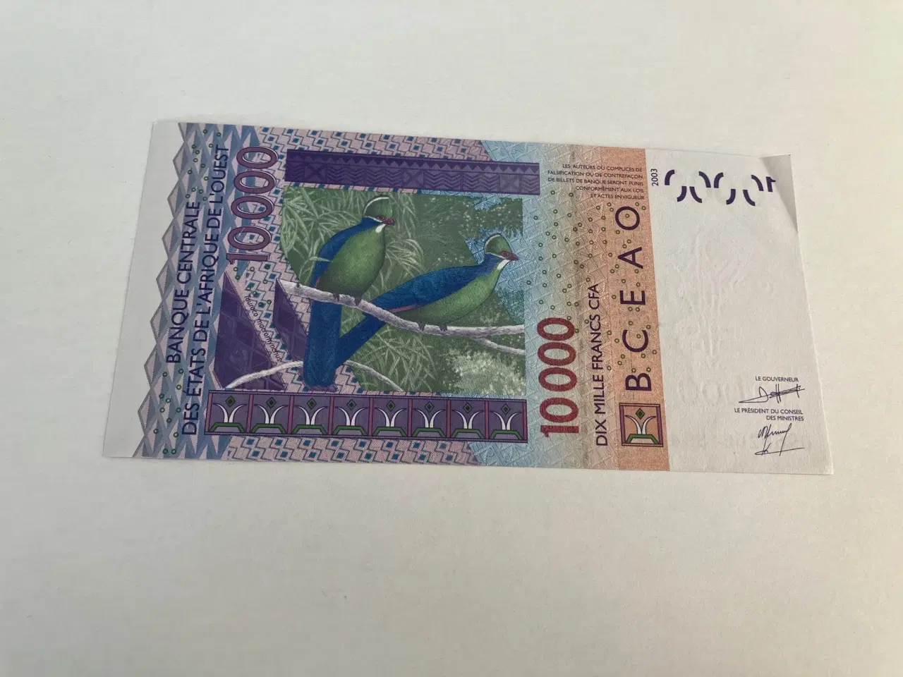 Billede 2 - 10000 Francs Western African States 2003