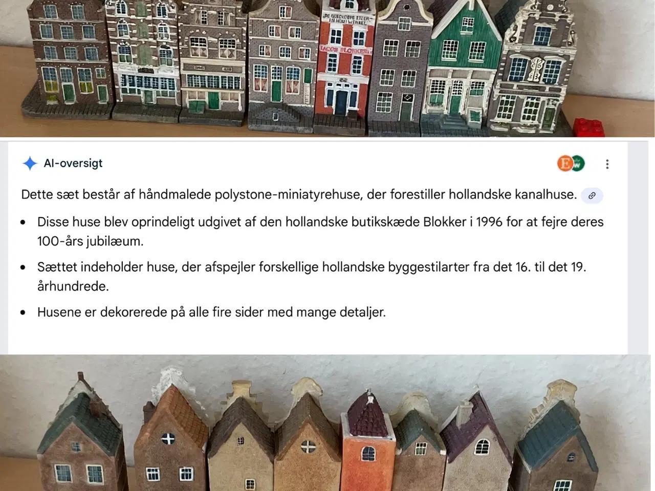 Billede 4 - Hollandske kanalhuse. Vintage samlerobjekt 