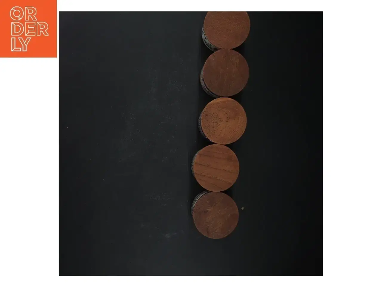 Billede 2 - Krydderikrukker med låg fra Knabstrup (str.  5 styk, 7,5 cm)