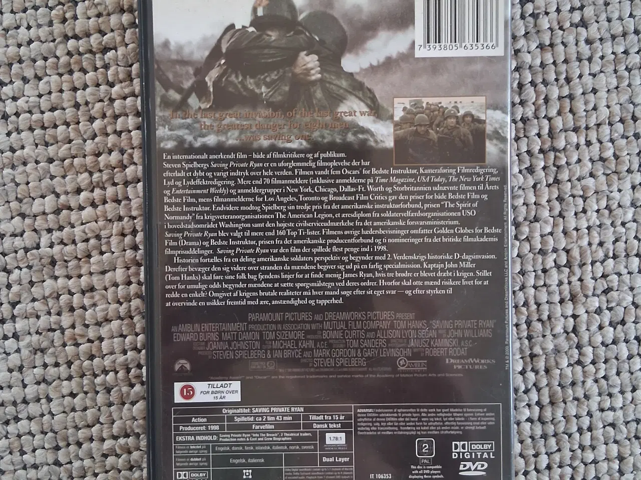 Billede 2 - Saving Private Ryan Dobbelt dvd