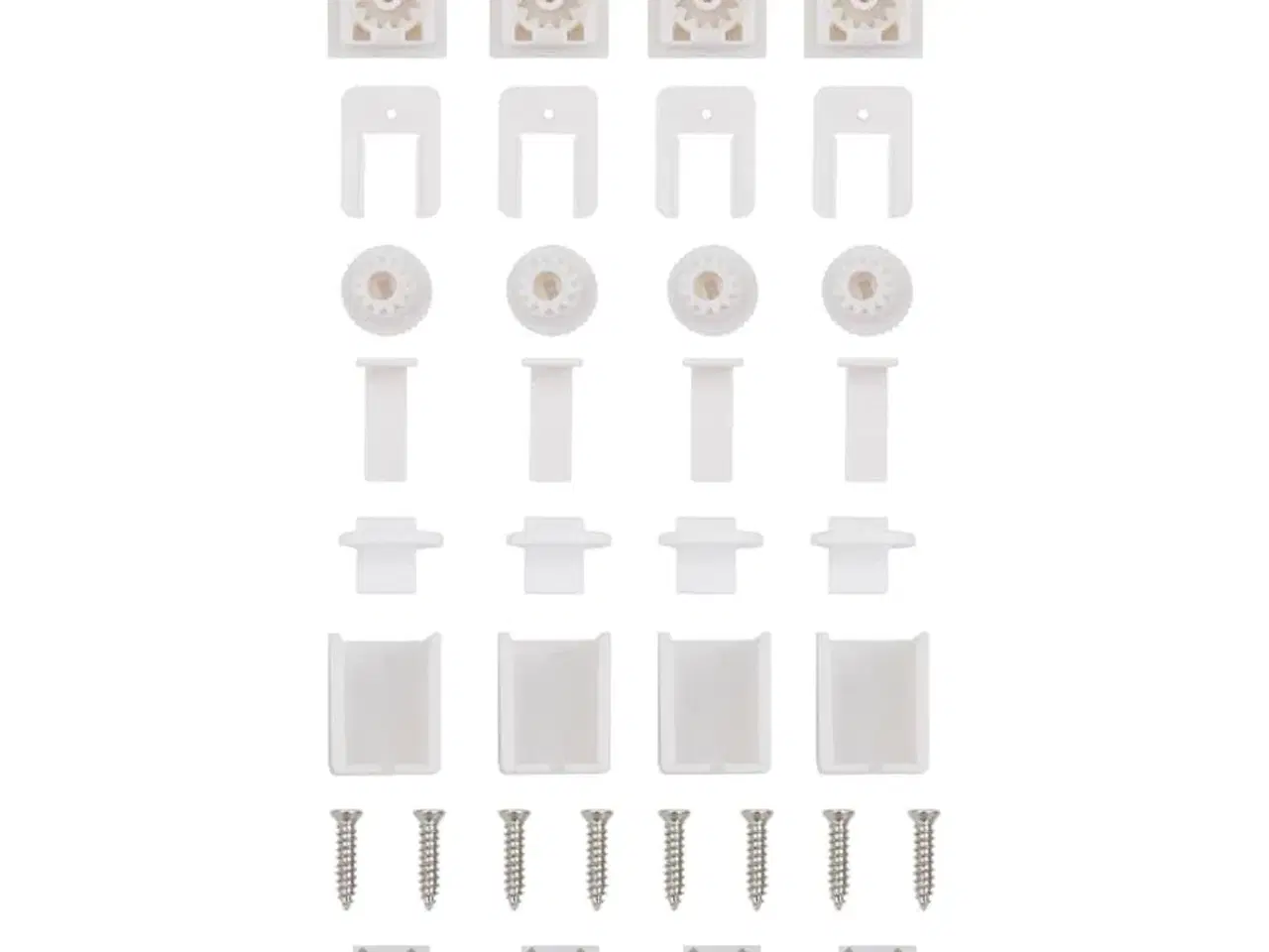 Billede 12 - Plisségardin Hvid 75x200 cm Stofbredde 74,4 cm Polyester