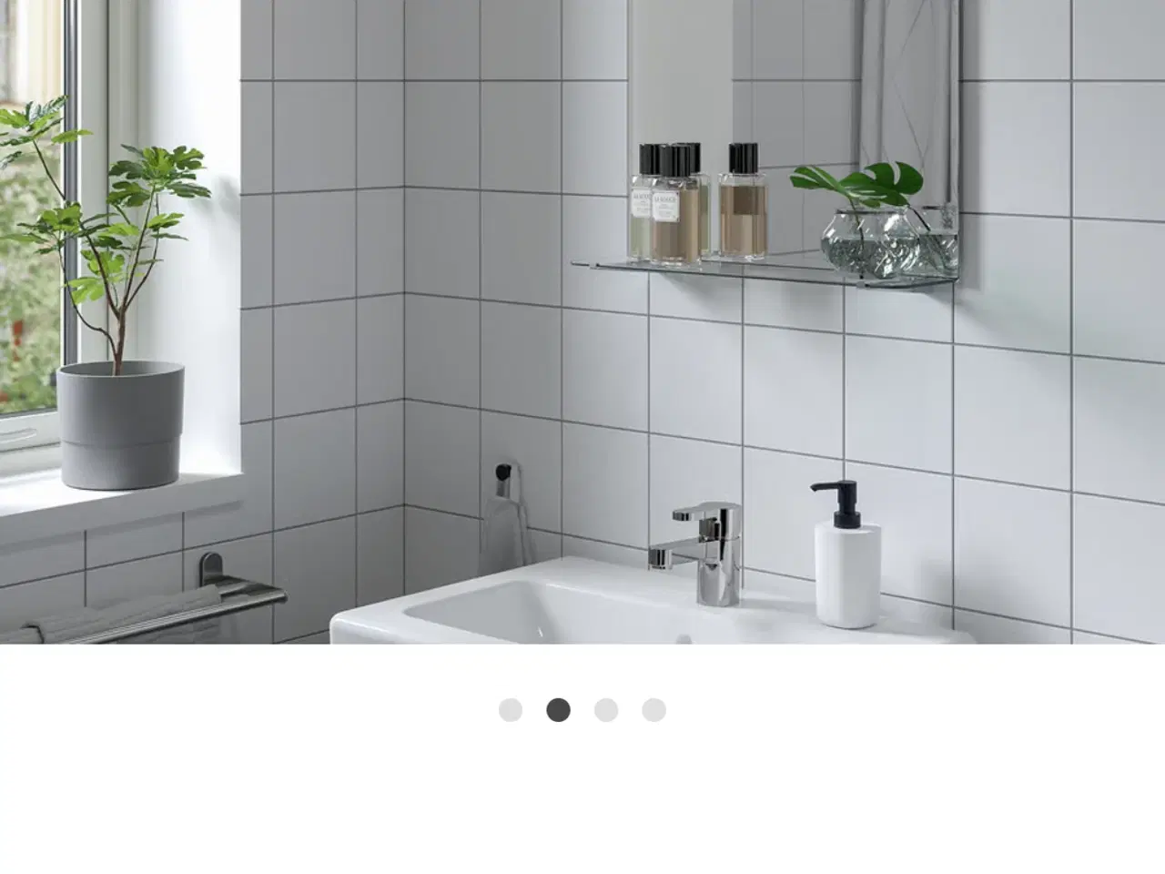 Billede 2 - Nyt spejl med hylde fra Ikea