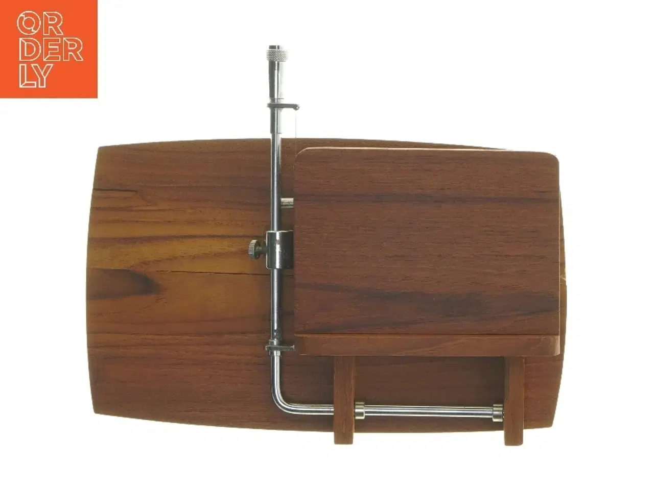 Billede 1 - Teak træ Skærebræt med osteskærer (str. 15x25,5 cm)