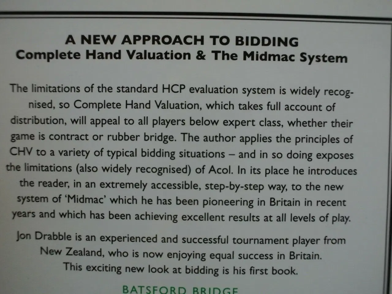 Billede 3 - a new approach to bidding - bridge, by jon drabble