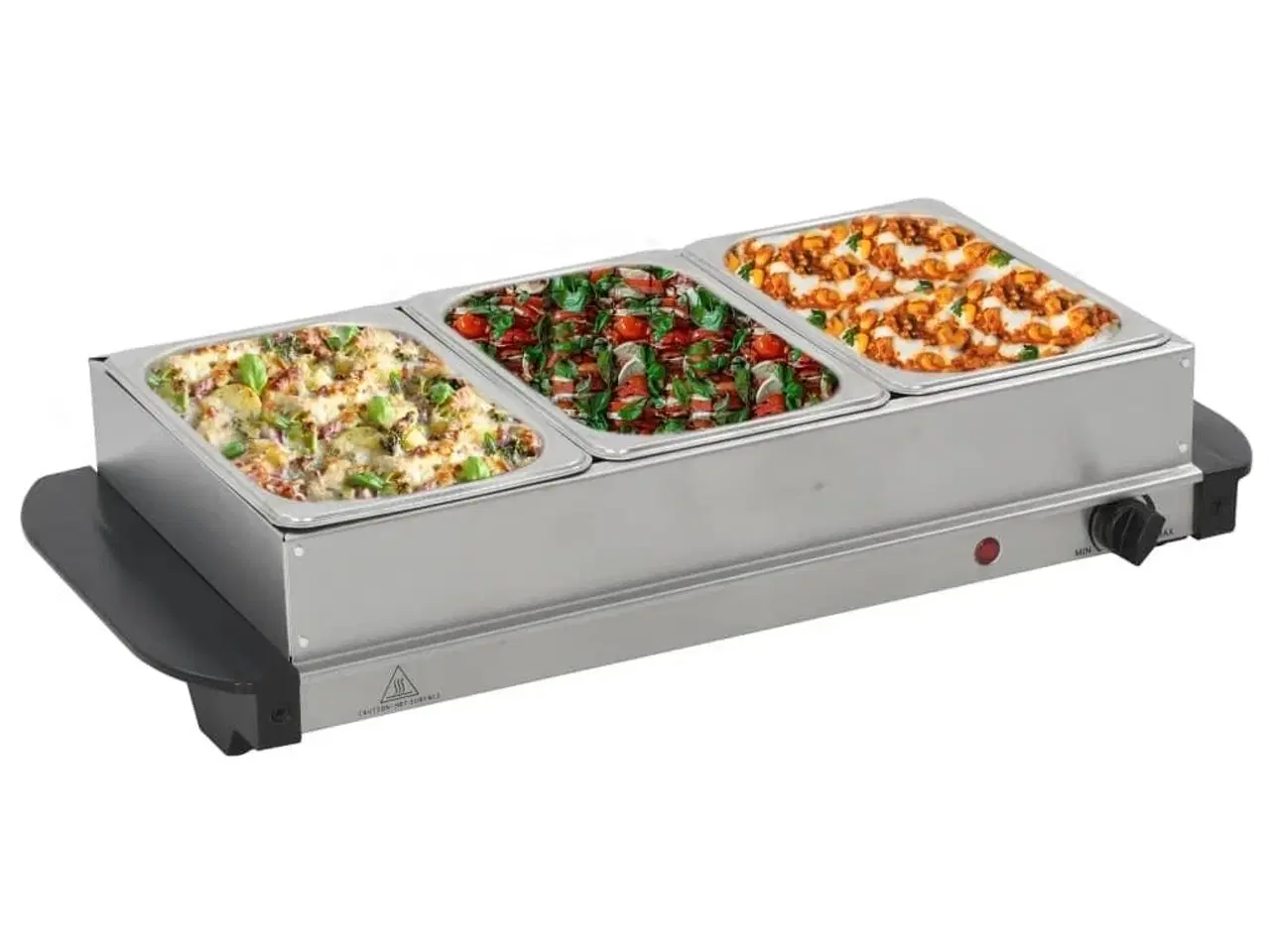 Billede 1 - Buffetvarmer rustfrit stål 200 W 3 x 1,5 l