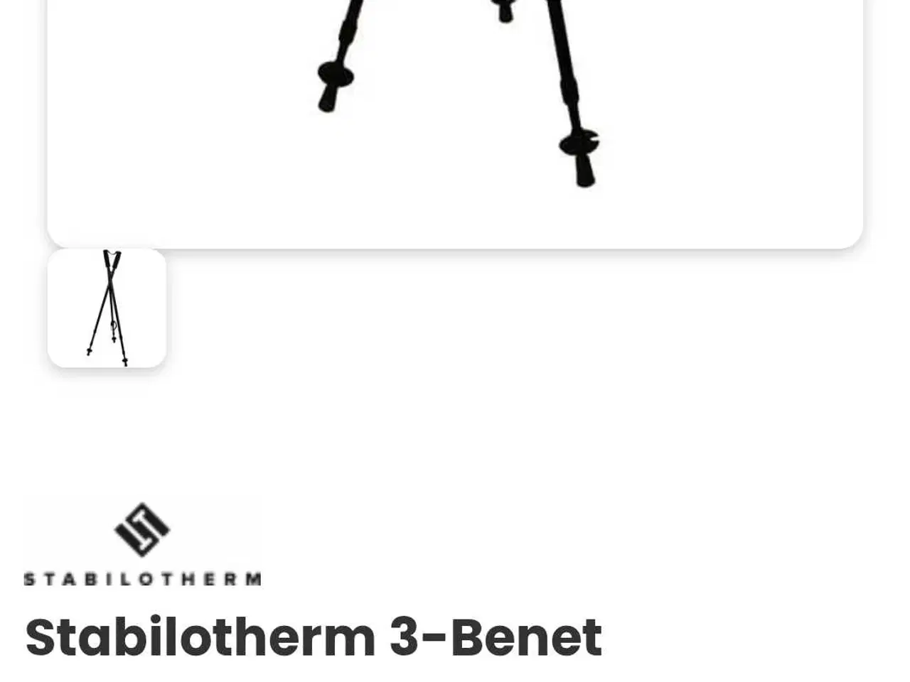 Billede 2 - Skydestok 3-benet.Som ny. Se billede
