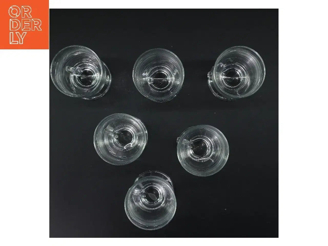 Billede 2 - Kaffekrus i glas med hank, sæt af 6 (str. 6 stk Ø 7,5 cm længde 14,5 cm)