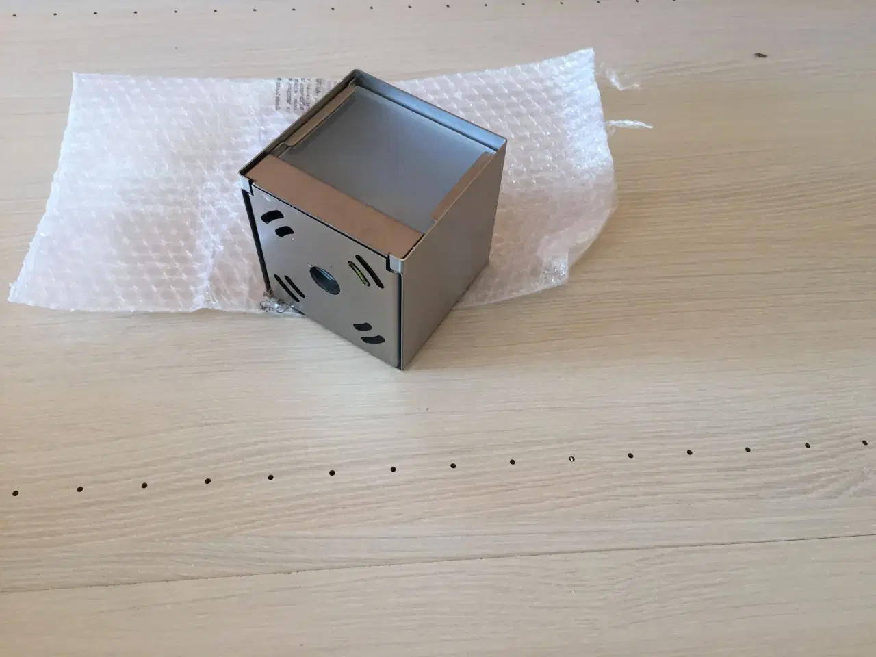 Billede 2 - Cube væglampe i rustfri stål