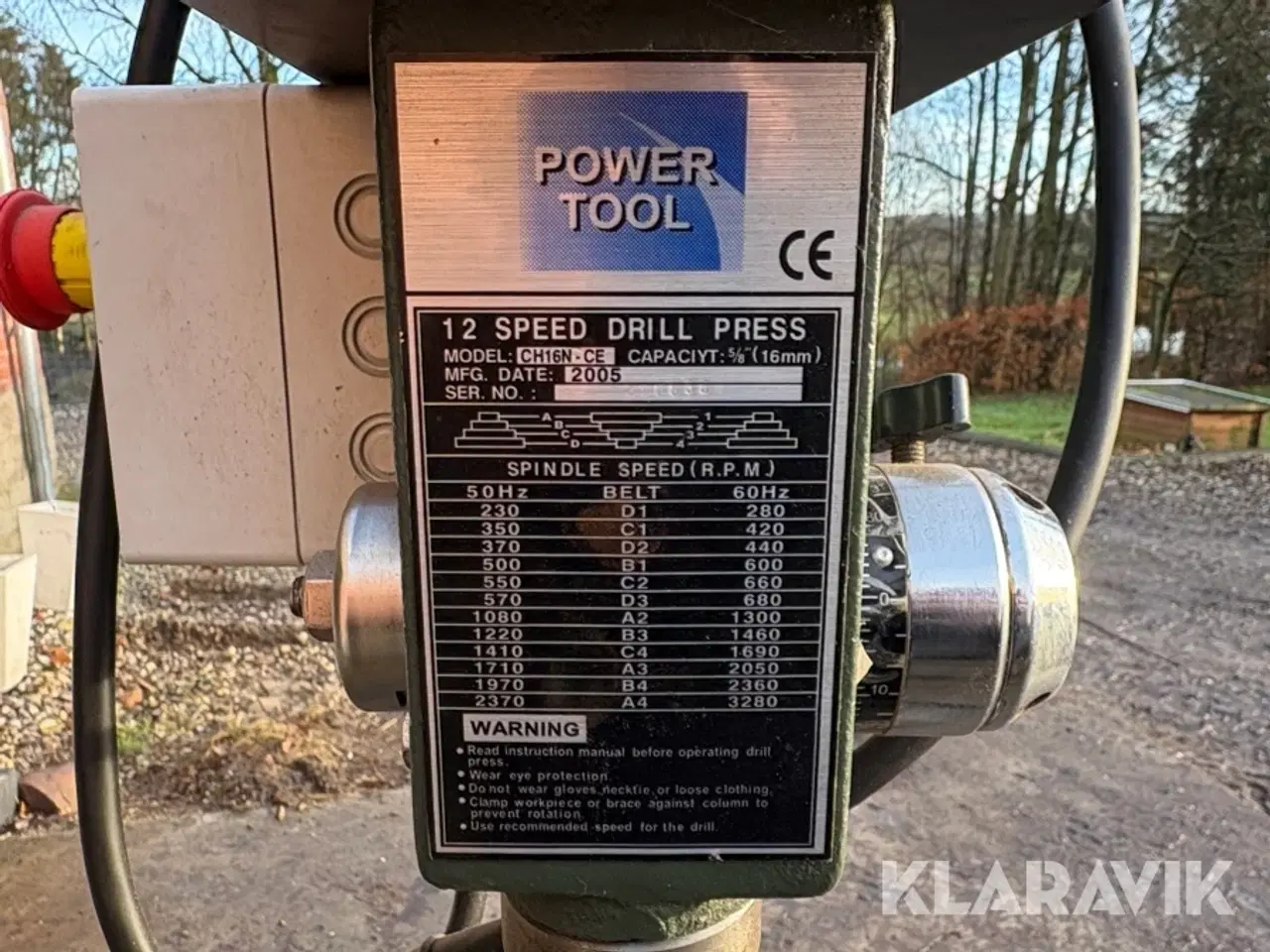 Billede 7 - Søjleboremaskine Power tool CH16N-CE