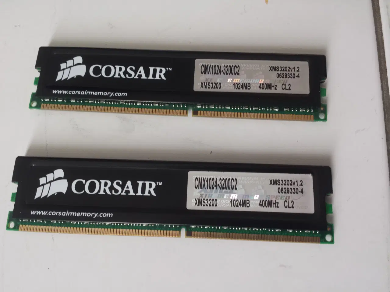 Billede 1 - RAM 2 x 1GB DDR 400MHz 240pin DIMM