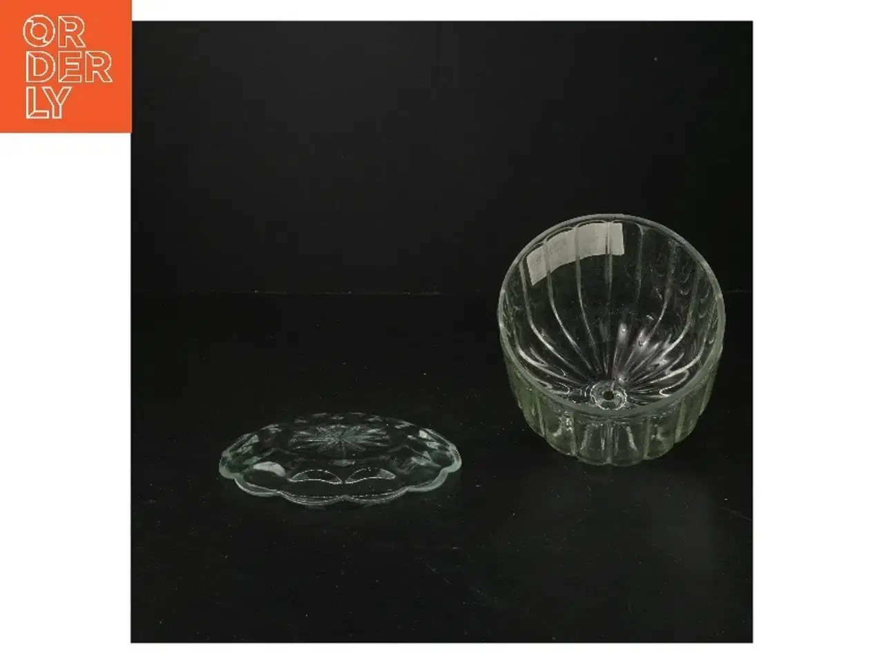 Billede 3 - Osteklokke i glas (str. Ø 11x h 16 cm)