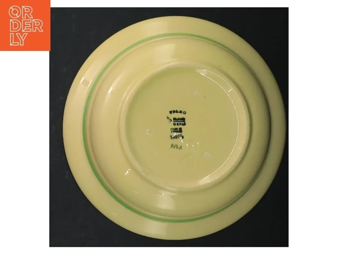 Billede 3 - Retro Gul suppeterrin med låg Viva fra svenskeGefle (str. Ø. 22,5 cm)