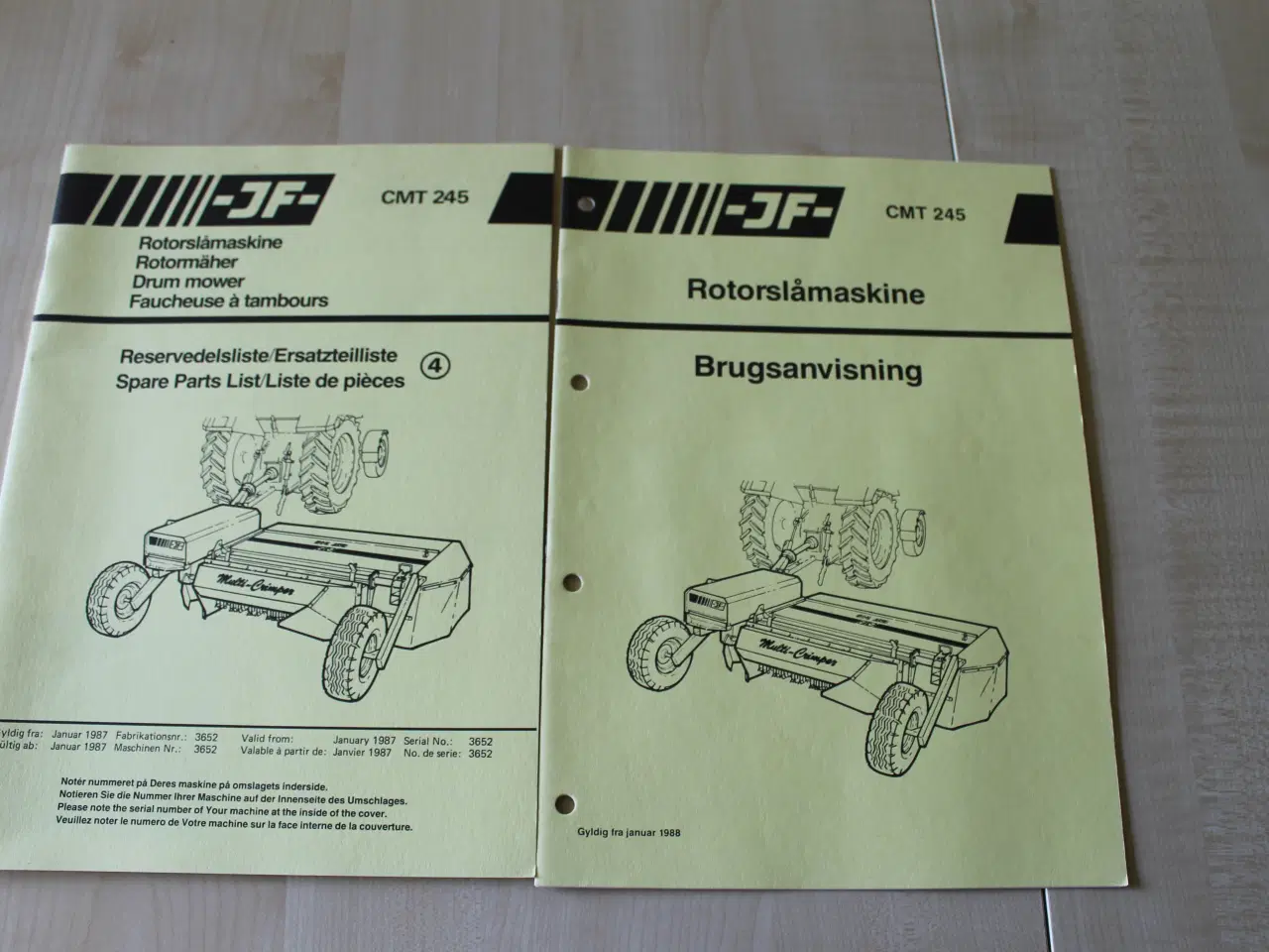 Billede 1 - Brochure JF Rotorslåmaskine CMT245