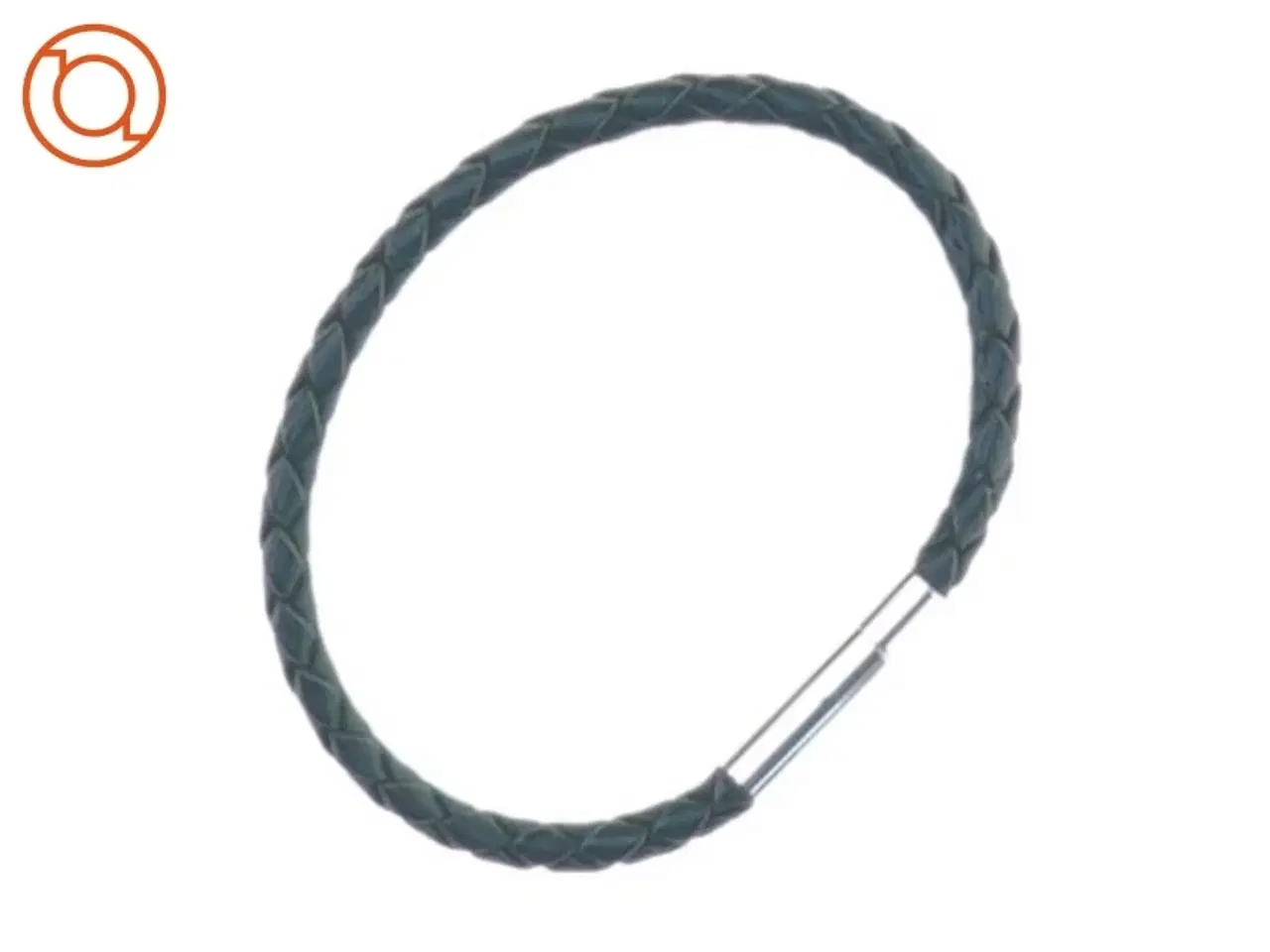 Billede 1 - flettet læder armbånd (str. 7 cm)