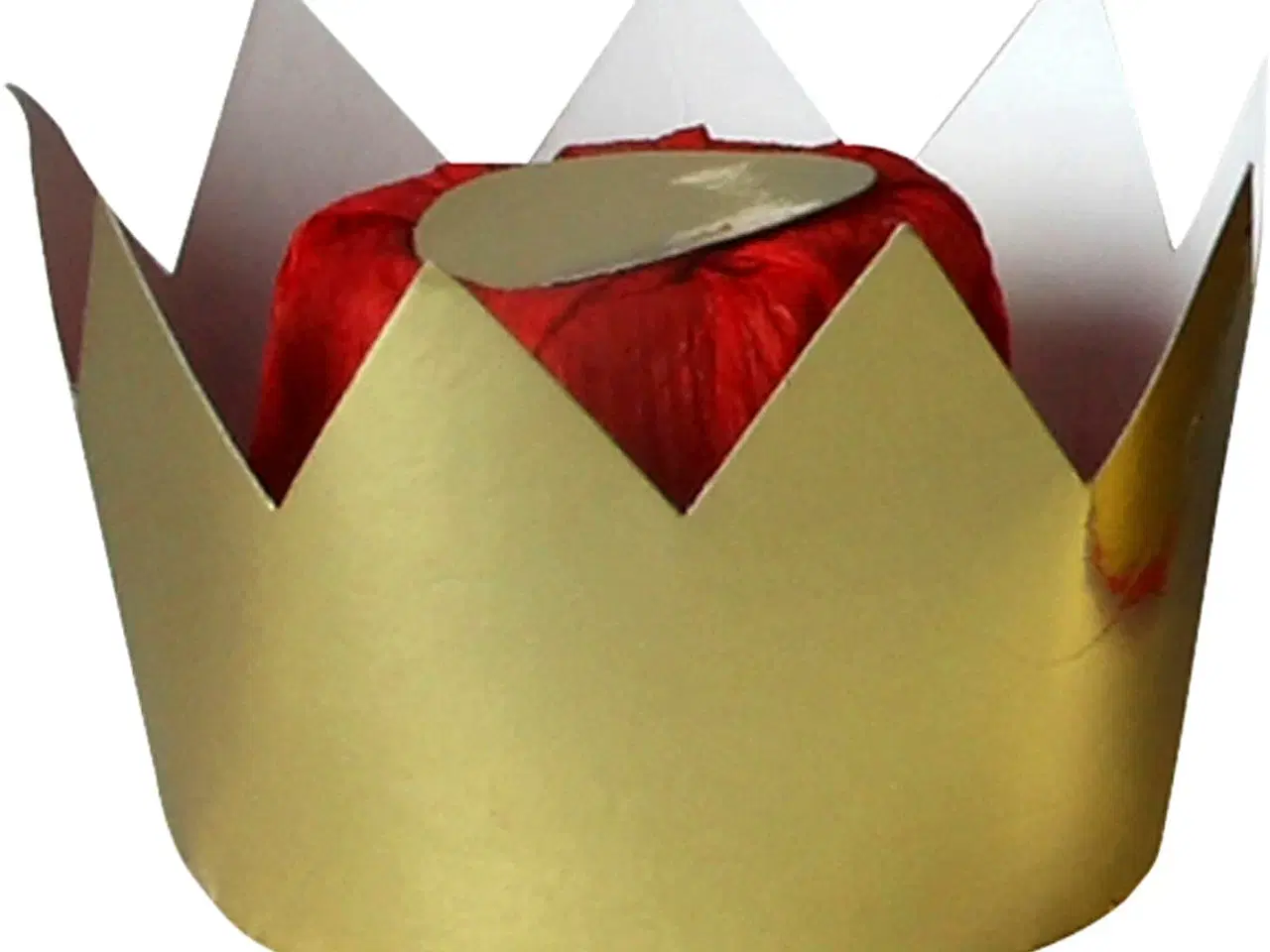 Billede 1 - Dronningekrone, H: 7 cm, diam. 9 cm, guld, 1 stk.