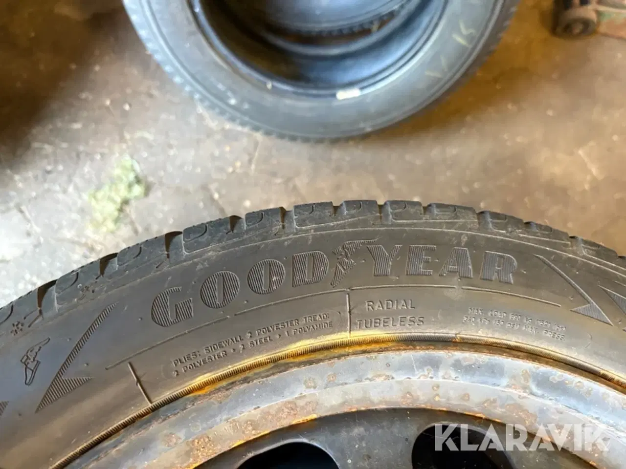 Billede 10 - Dæk på stålfælge Goodyear Ultra grip 4 stk