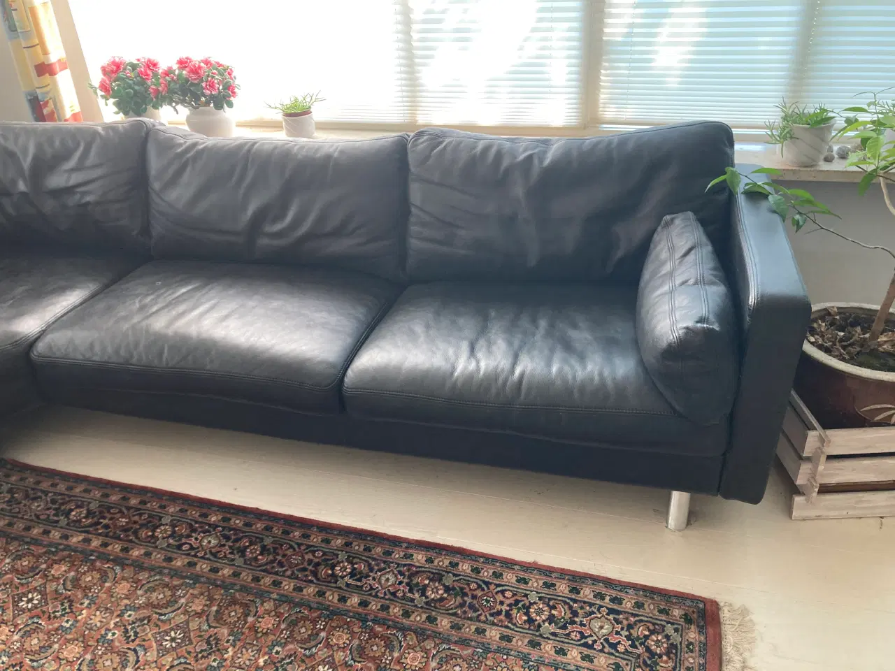 Billede 4 - Hjørnesofa i kvalitetslæder