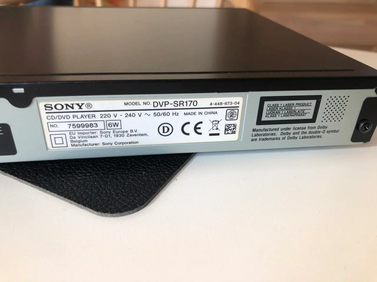 Billede 5 - Dvd-afspiller, Sony, DVP-SR170