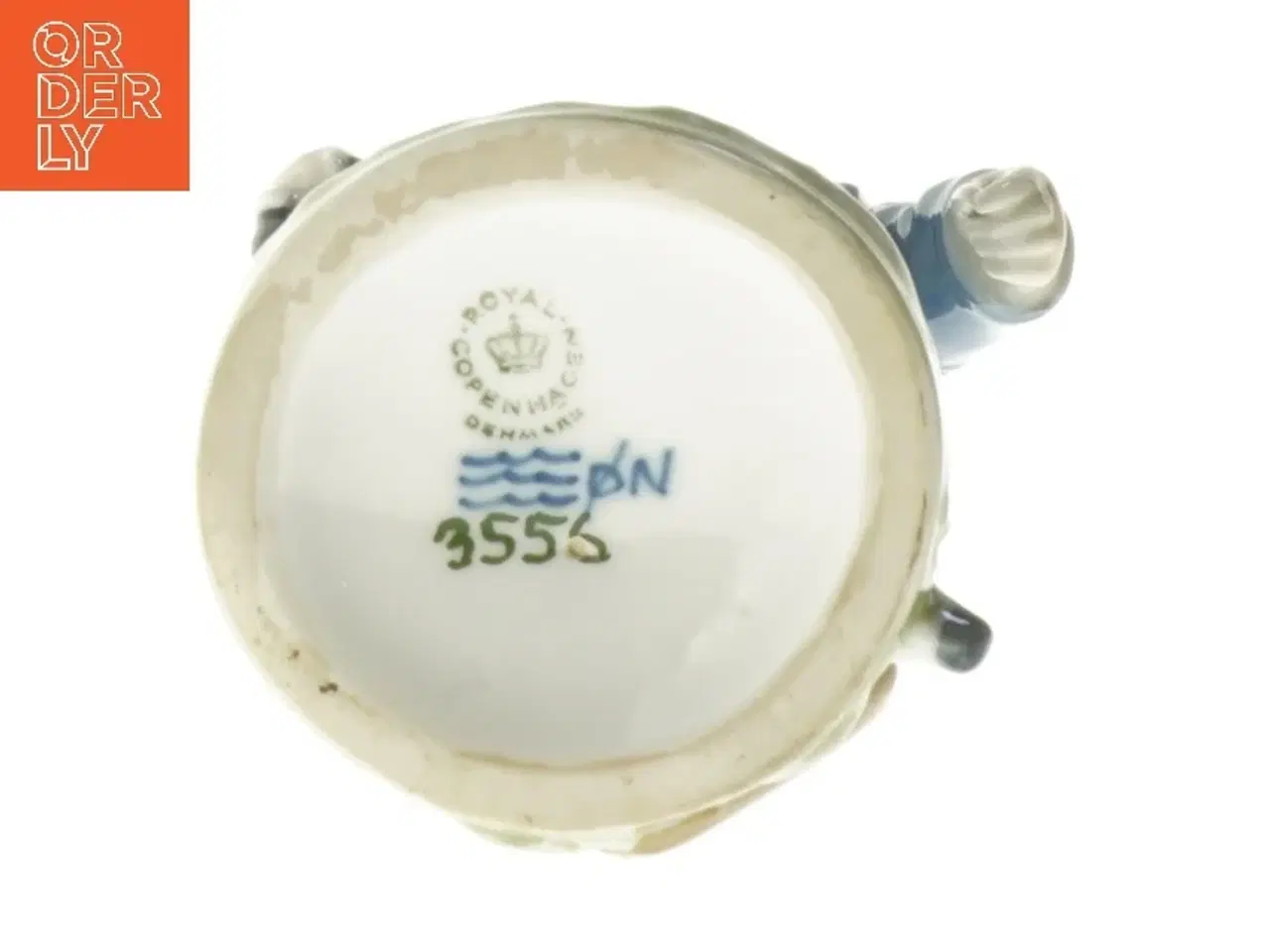 Billede 4 - Porcelænsfigur med frakke og paraply fra Royal Copenhagen (str. 18,5 cm)