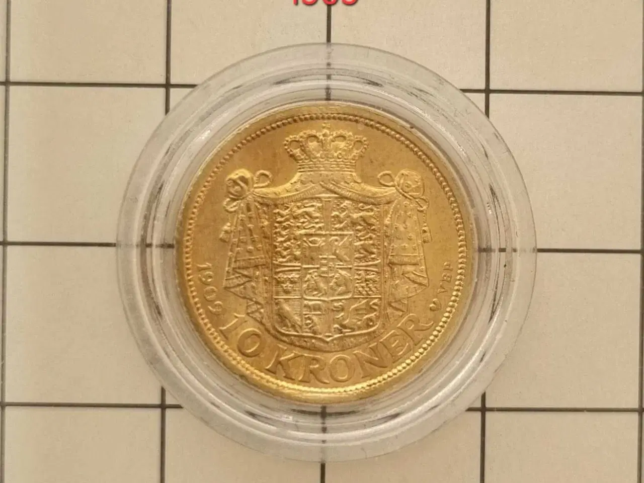 Billede 4 - 10 kr guldmønt, 1909