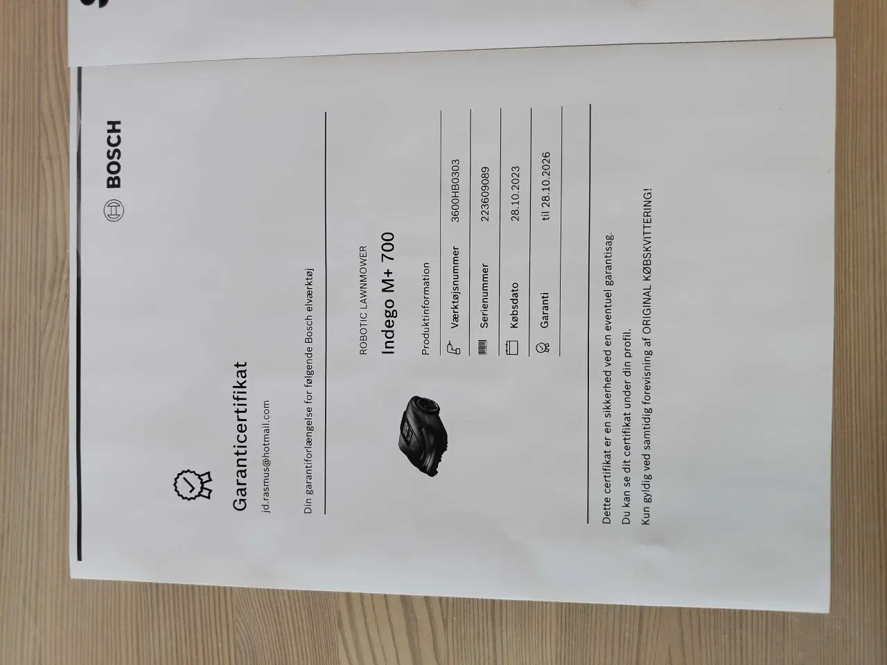 Billede 2 - Robotklipper Bosch m700+