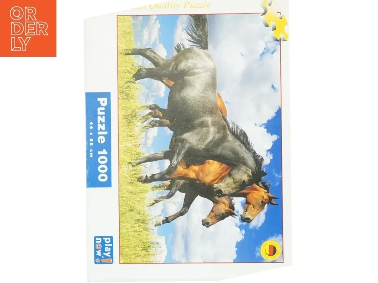 Billede 2 - Puslespil med heste, 1000 brikker fra Play Now (str. 33 x 24 cm)