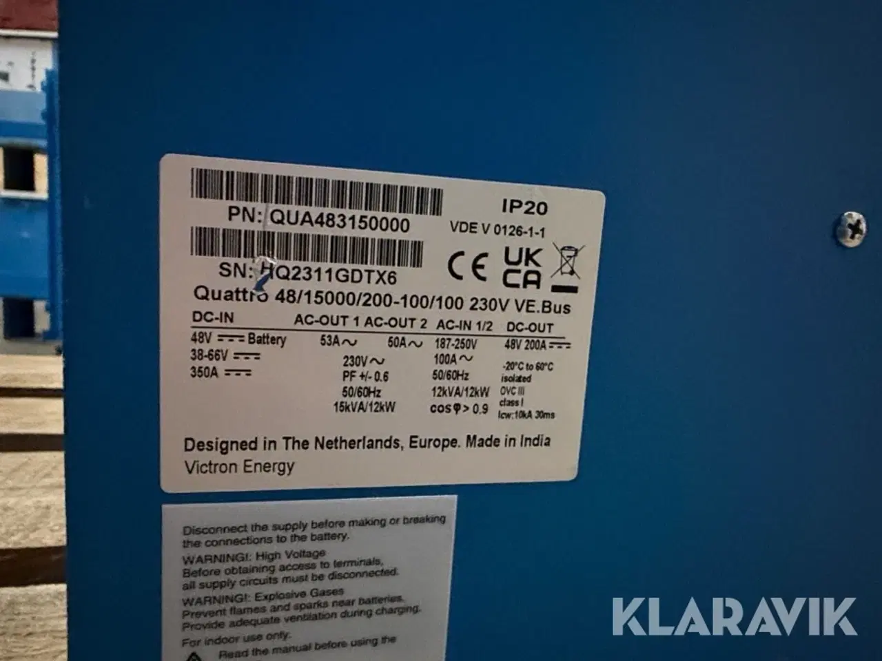 Billede 9 - Inverter Victron Energy Ouattro 48 V