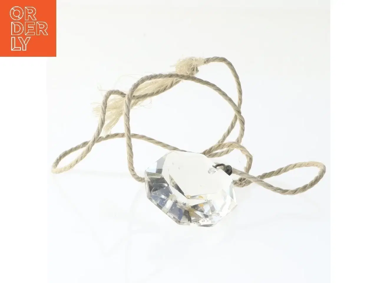 Billede 1 - Krystal vedhæng med snor (str. Ø 2,5 og 50 cm)