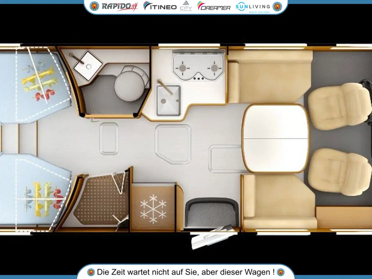 Billede 16 - Rapido 8066DF # Einzelbetten # Winterfest # 