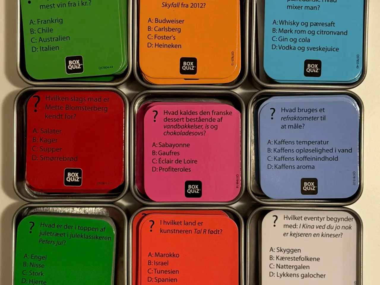 Billede 2 - Box Quiz, 9 stk.