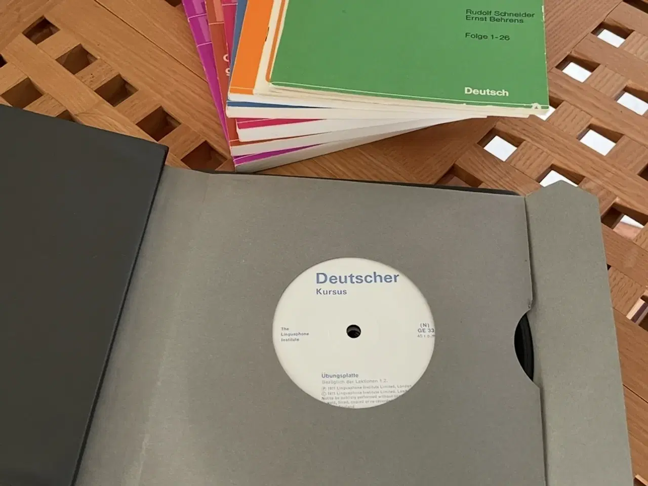 Billede 3 - Tysk kursus med bøger og plader 
