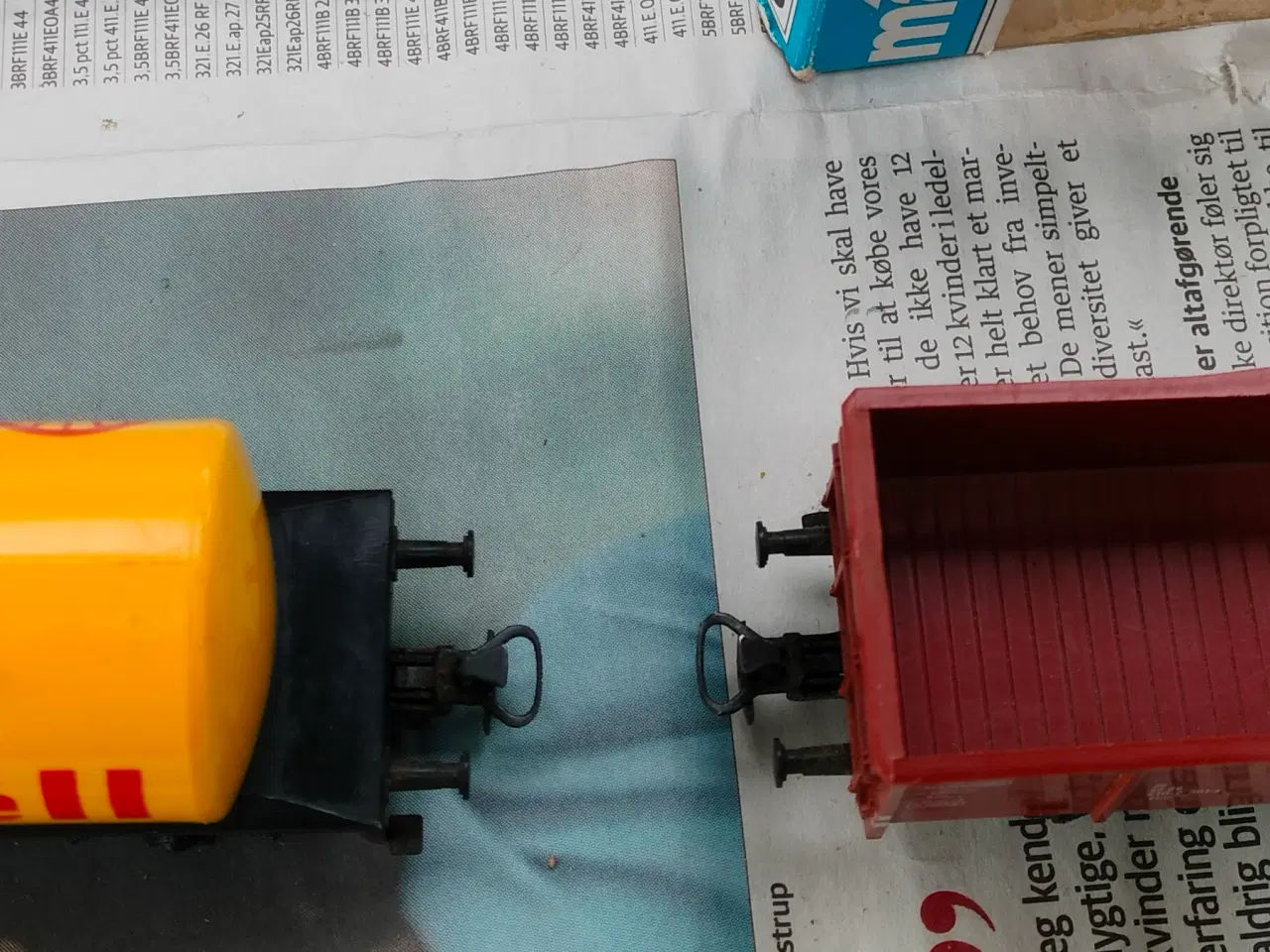 Billede 3 - Märklin Shell vogn og åben godsvogn I orginal kass