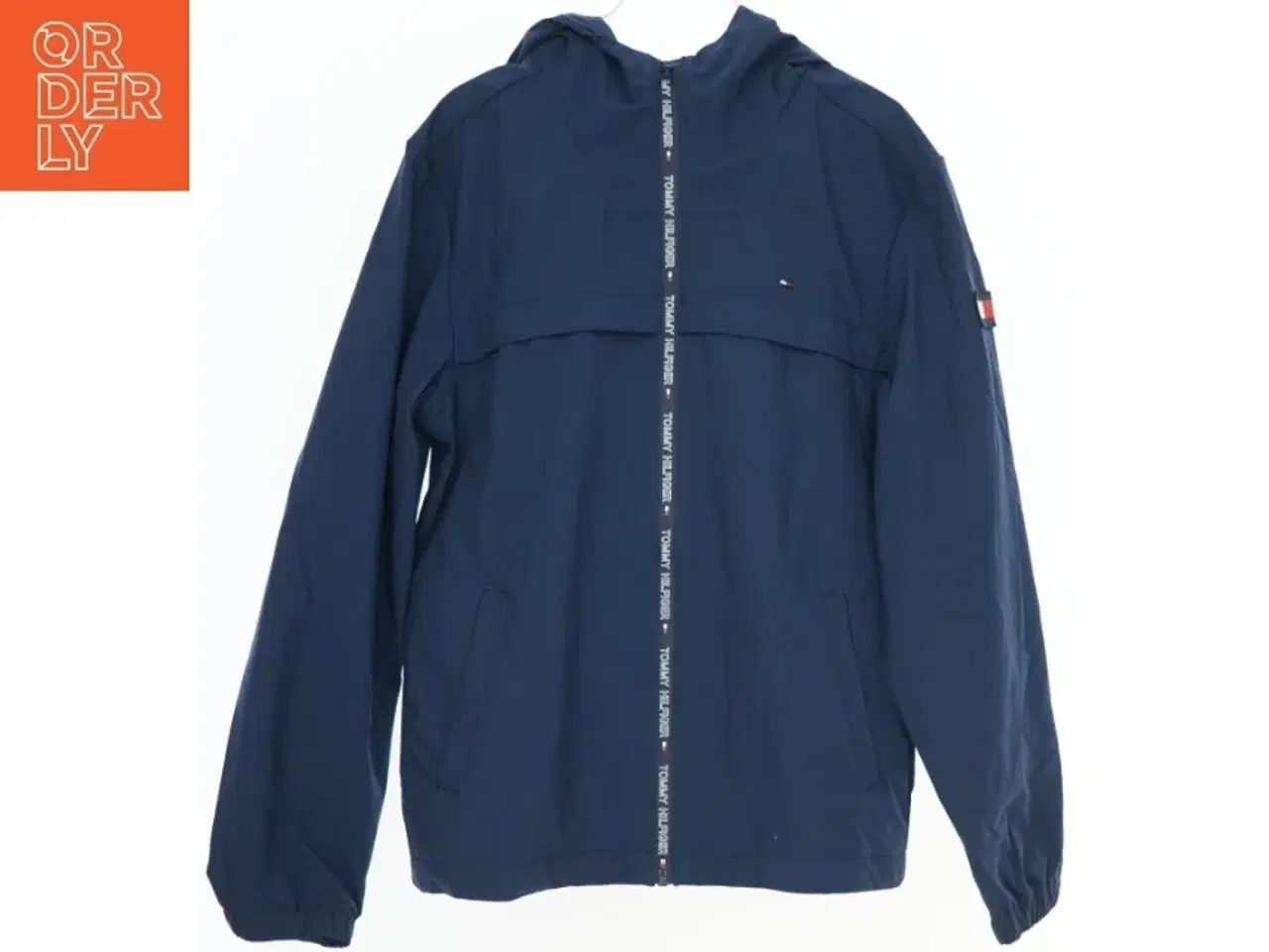 Billede 1 - Mørkeblå jakke med hætte fra Tommy Hilfiger (str. 152)