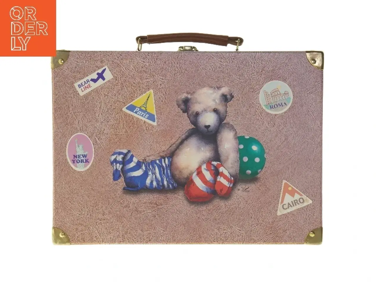 Billede 3 - Børnekuffert med bamsemotiv (str. 36x26 cm)