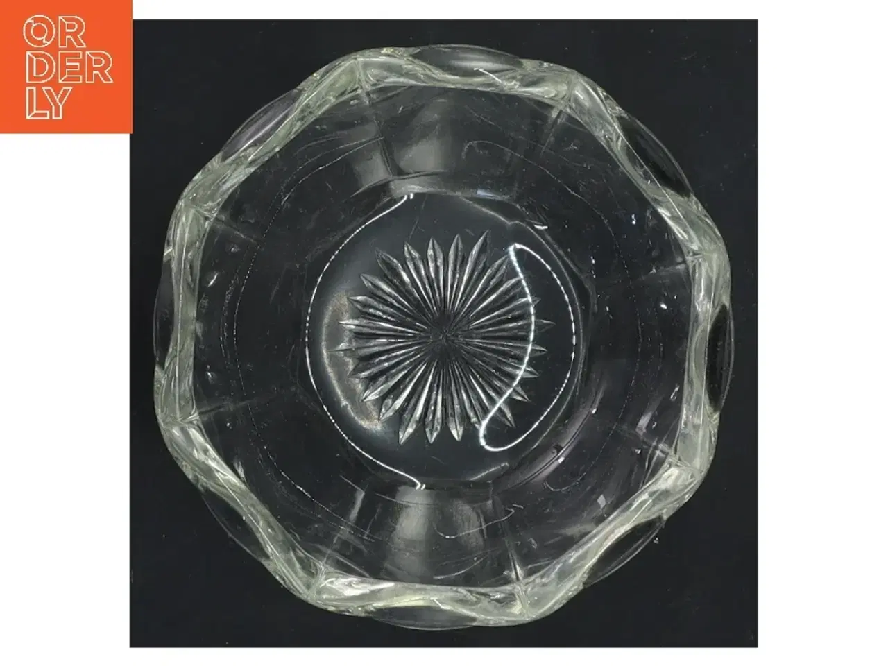 Billede 2 - Glasskål med mønster (str. Ø 10x5 cm)