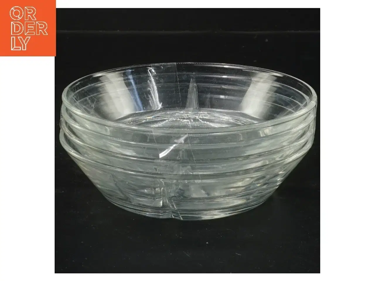 Billede 1 - Fire glas skåle/assietter fra Rosendahl (str. 4 stk 15,5 cm)