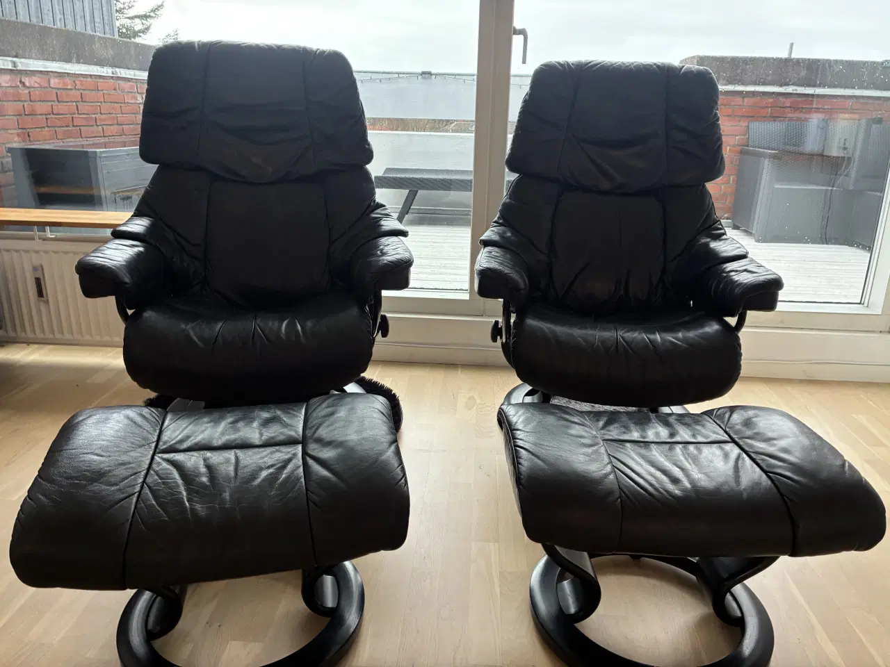 Billede 2 - Lænestol Stressless sort læder