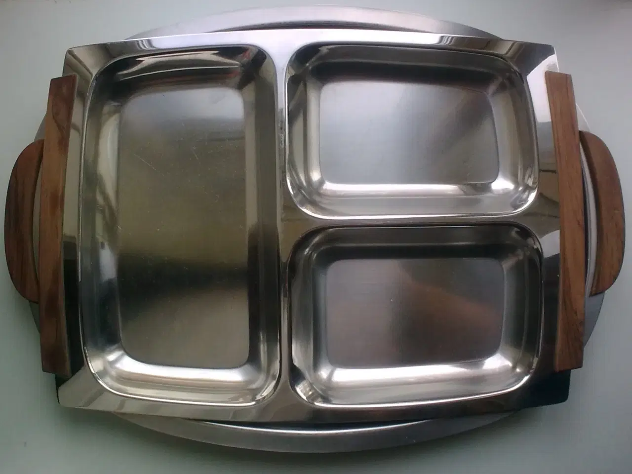 Billede 6 - Tredelt rustfri stål DANSK Design m teak bestik