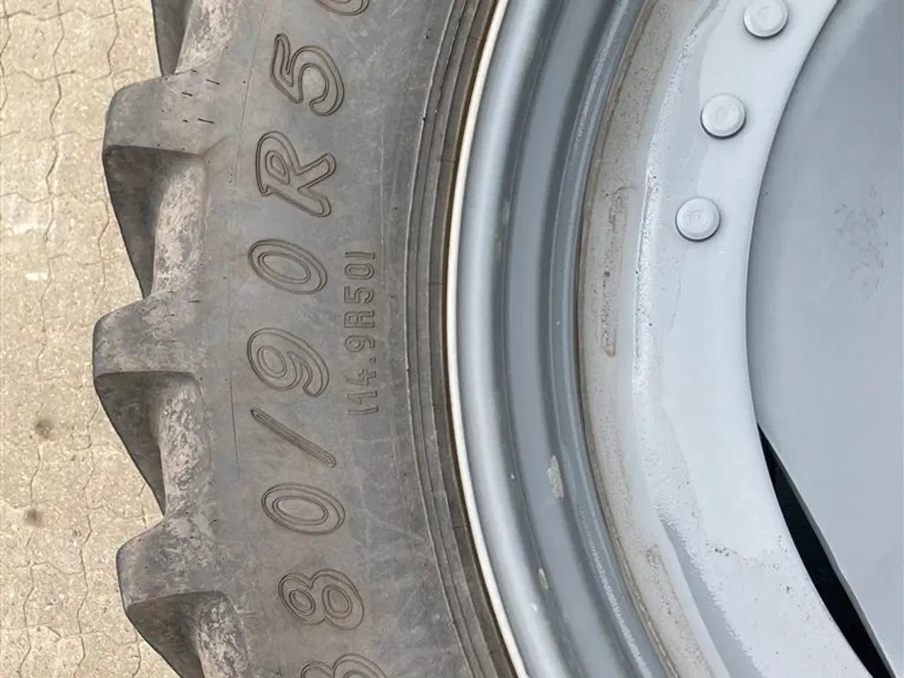 Billede 14 - Alliance 380/90-50 + 380/85-34 Fælge med løs ring til forskellige traktor modeller