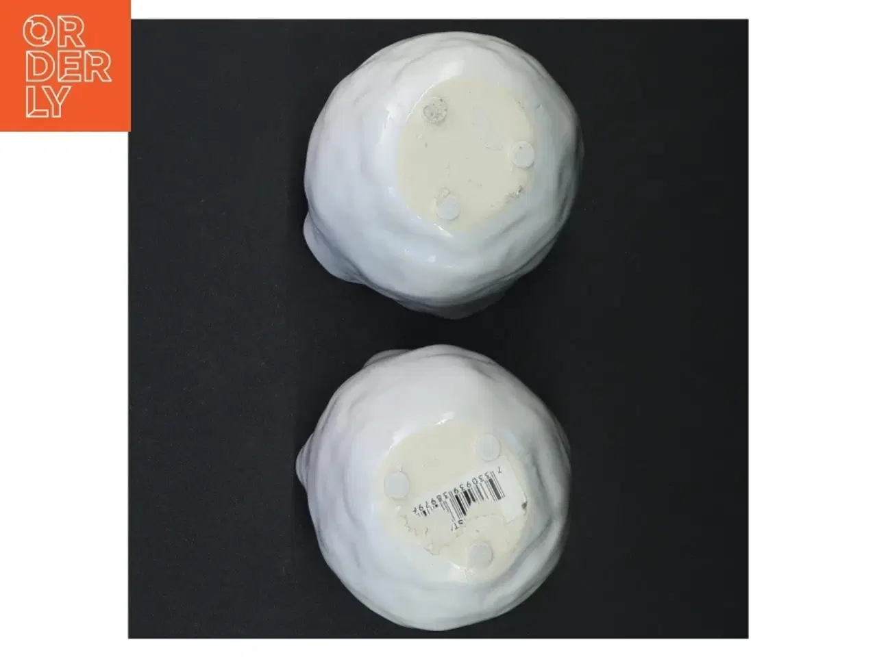 Billede 3 - Hvide keramikpotter (str. 10 x 10 cm)