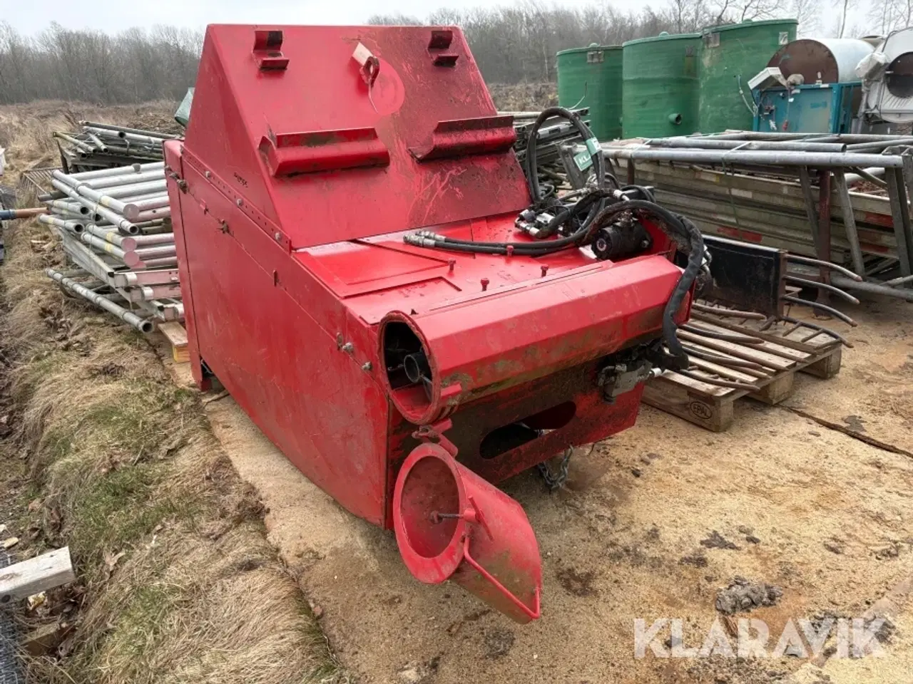 Billede 3 - Halmudlægger og halmopsamler Schäffer 2 redskaber