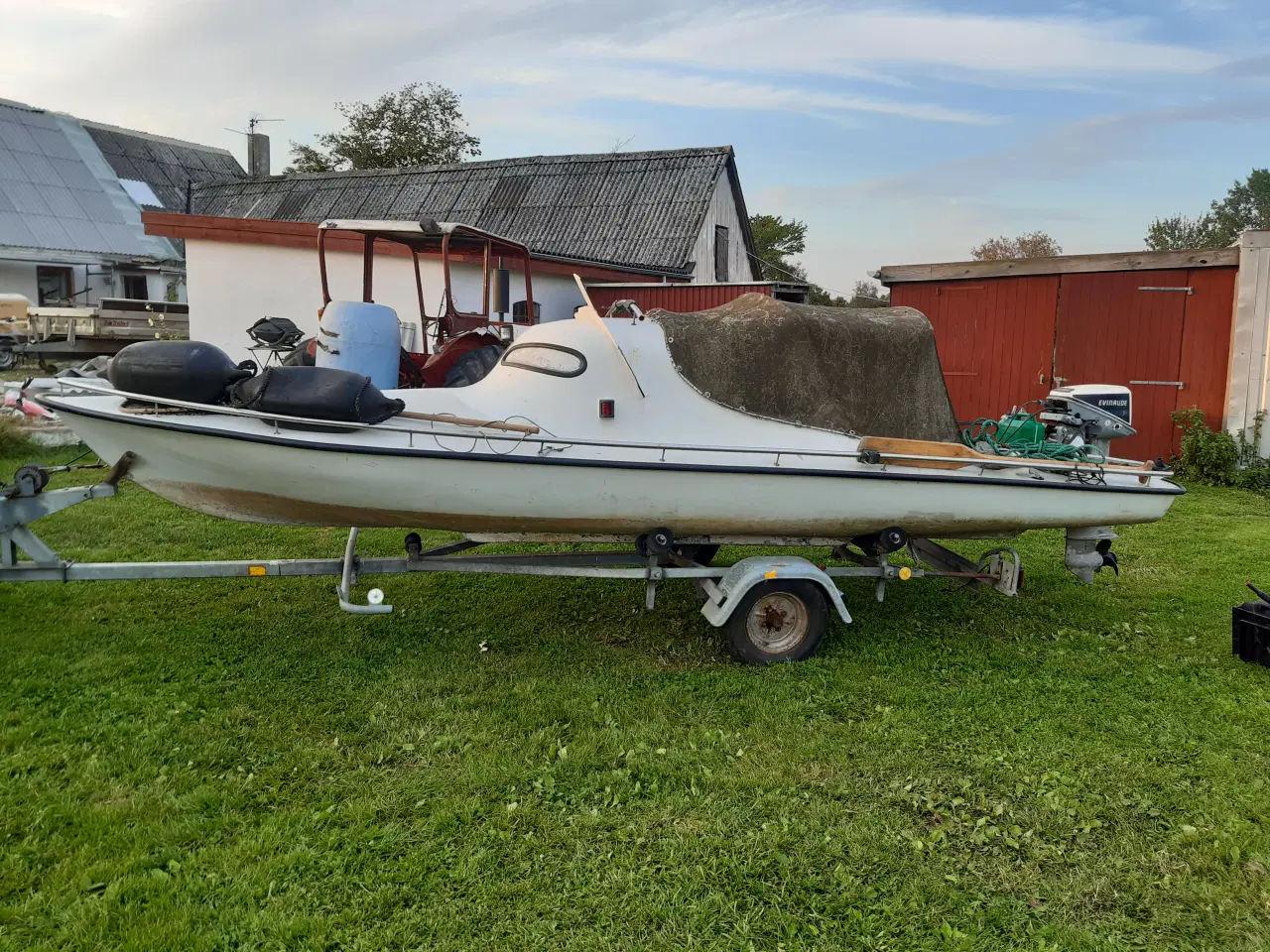 Billede 15 - Mopa inkl. Evinrude motor og Brenderup bådtrailer