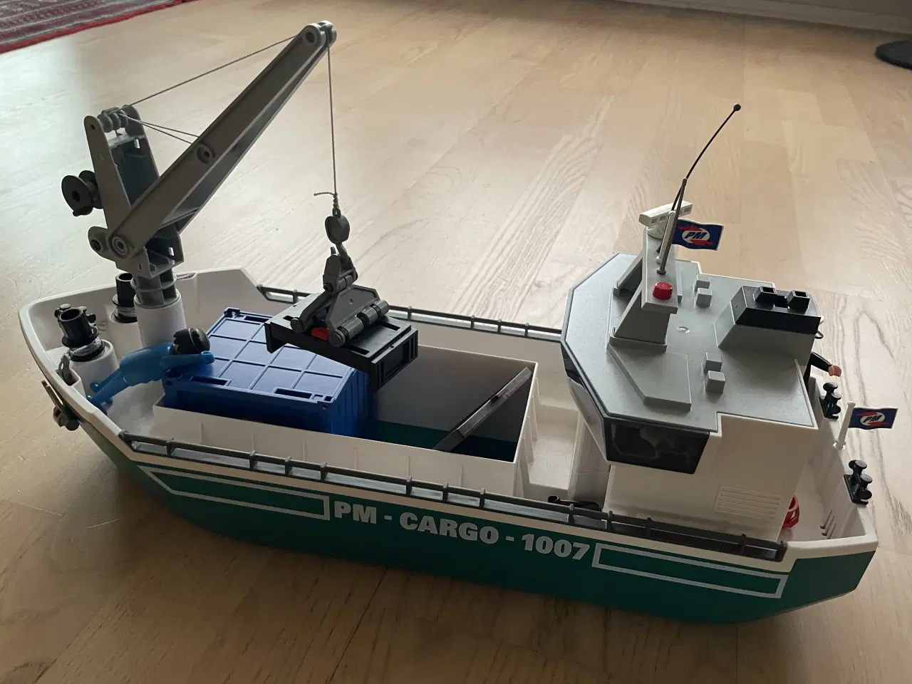 Billede 3 - Playmobil fragtskib med kranudstyr