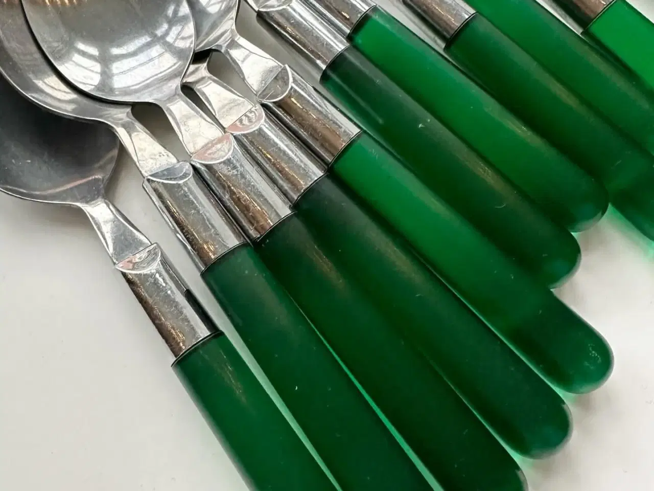 Billede 4 - Ikea spiseske, grøn plast, pr stk